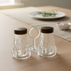 Acrylic Salt & Pepper Shaker Set - 2 Pcs